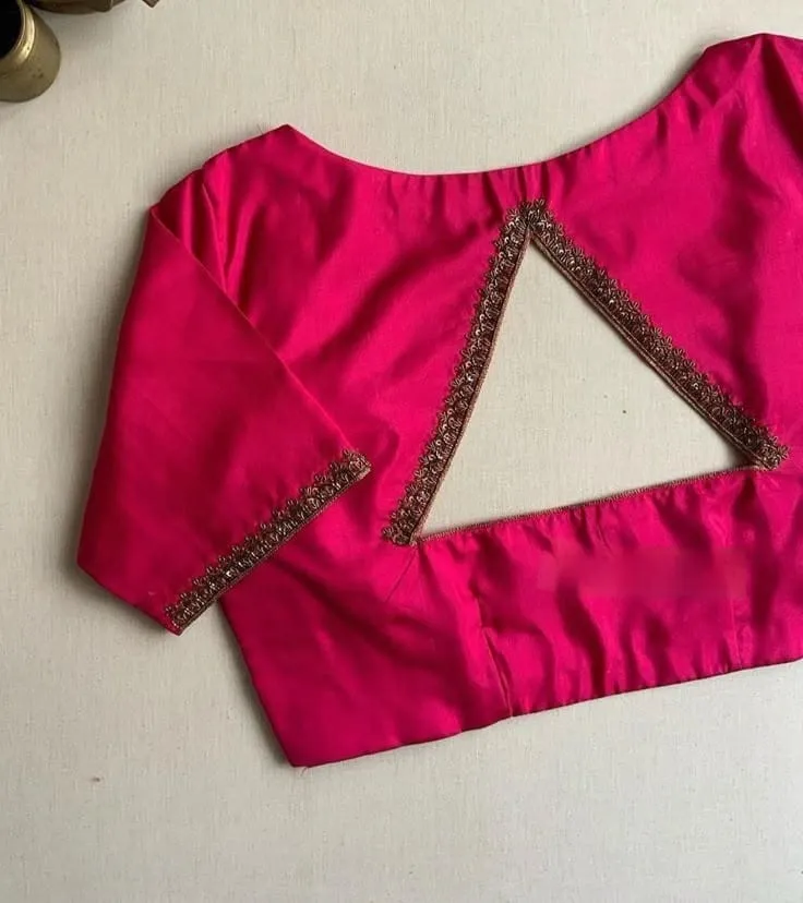 Trendy Pink Maggam Work Blouse Latest Designer Elegance for Every Occasion