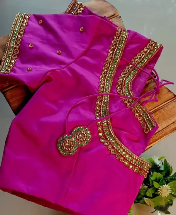 Premium Minimal Maggam Blouse Perfect for Sarees & Lehengas