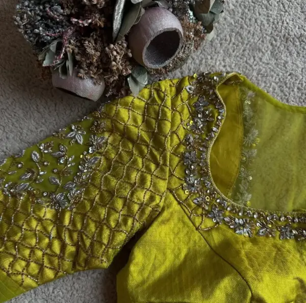 Buy Online Bridal Maggam Work Blouses  Grand Wedding Designer Blouses 2