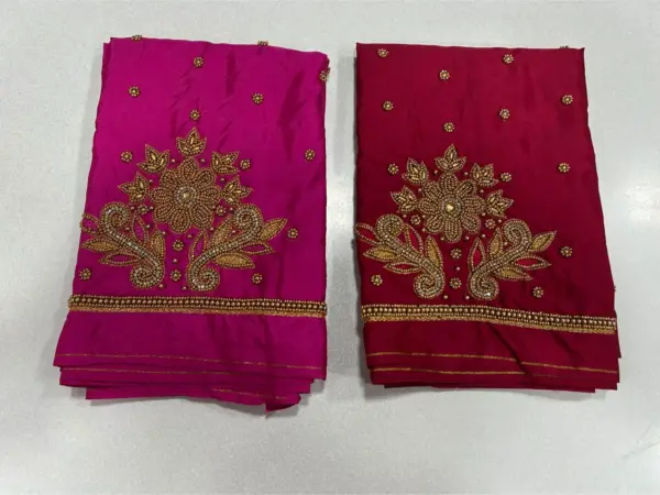 Buy Online Flower Aariwork Blouses Premium Quality Designer Wear at Best Prices