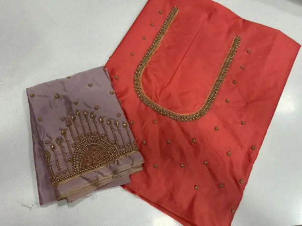 Buy Online Latest Elegant Pink Aari Work Blouse at Best Prices Trendsetting Wedding Style