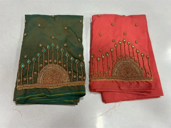 Buy Online Latest Elegant Pink Aari Work Blouse at Best Prices Trendsetting Wedding Style