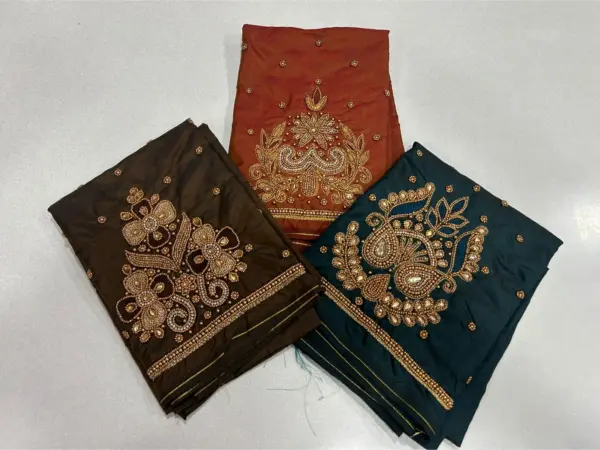 Buy Online Peacock Design Maggam Work Blouse in Maroon Under 600 Affordable Ethnic Style