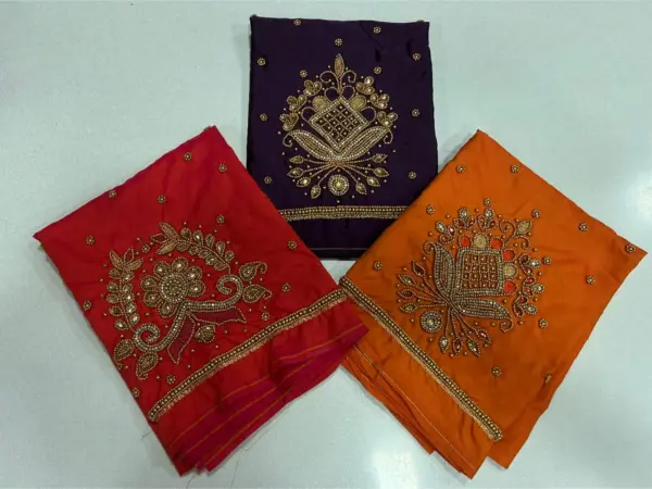 Buy Online Peacock Design Maggam Work Blouse in Maroon Under 600 Affordable Ethnic Style