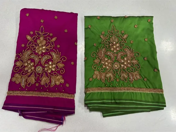 Buy Online Premium-Quality Black Maggam Work Blouse Under ₹600 Budget Wedding Collection