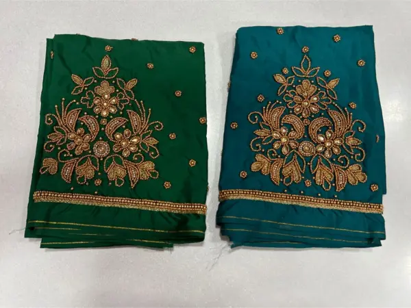 Buy Online Premium-Quality Black Maggam Work Blouse Under ₹600 Budget Wedding Collection