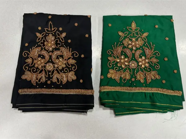 Buy Online Premium-Quality Black Maggam Work Blouse Under ₹600 Budget Wedding Collection