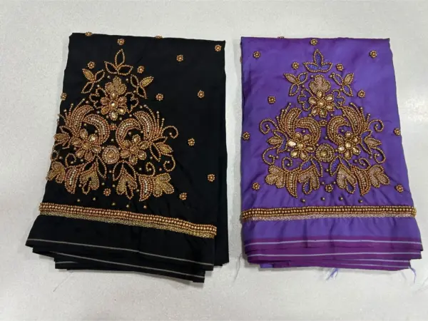 Buy Online Premium-Quality Black Maggam Work Blouse Under ₹600 Budget Wedding Collection