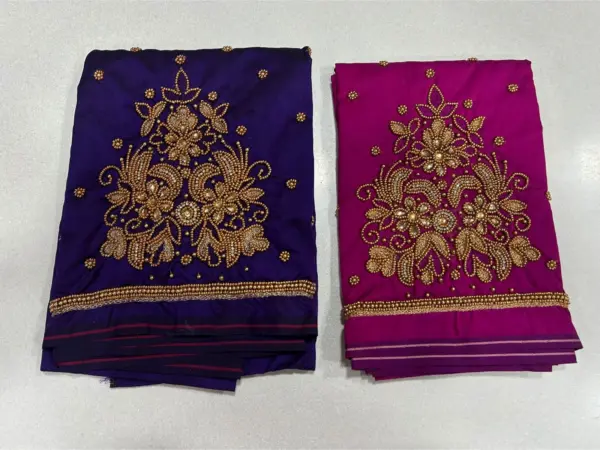 Buy Online Premium-Quality Black Maggam Work Blouse Under ₹600 Budget Wedding Collection