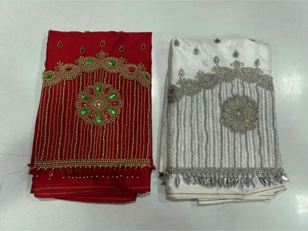 Buy Online Red Lines Maggam Work Blouse Best Budget Bridal Party Wear Under ₹2000