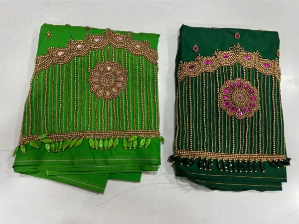 Buy Online Red Lines Maggam Work Blouse Best Budget Bridal Party Wear Under ₹2000