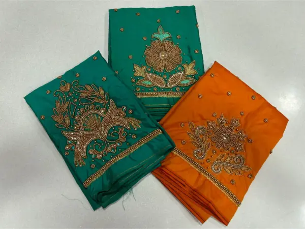 Buy Online Stylish Lavender Maggam Work Blouse Under ₹500 Exclusive Offer