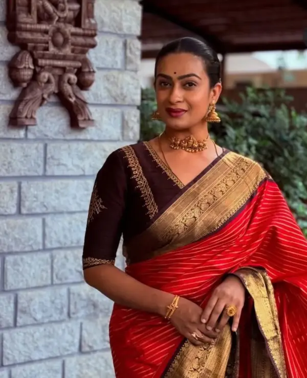 Elegant Coffee Brown Heavy Maggam Work Blouse for Bridesmaids & Brides