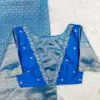 Exclusive Blue V-Neck Maggam Work Blouse | Trending Bridal Outfit 2025