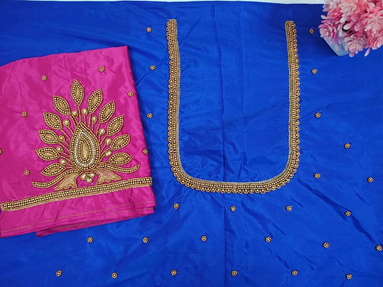 Exclusive Tilkam Design Pattu Saree with Budget-Friendly Maggam Work Blouse Limited Offer