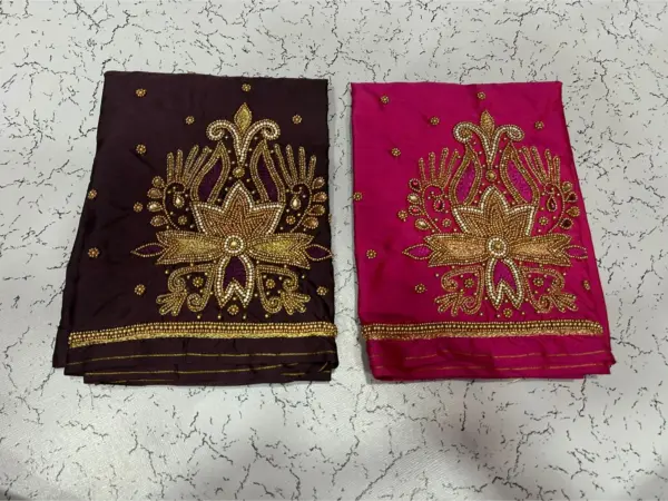 Exquisite Green Flower Design Aari Blouse Affordable & Trendy