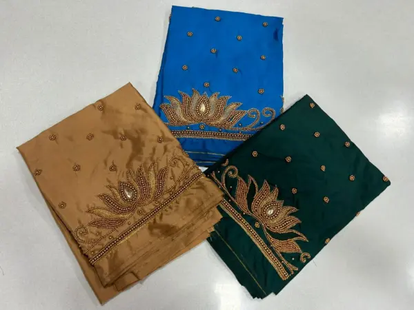 Trendy Lotus Buti Maggam Work Blouse Stunning Budget-Friendly Designer Style