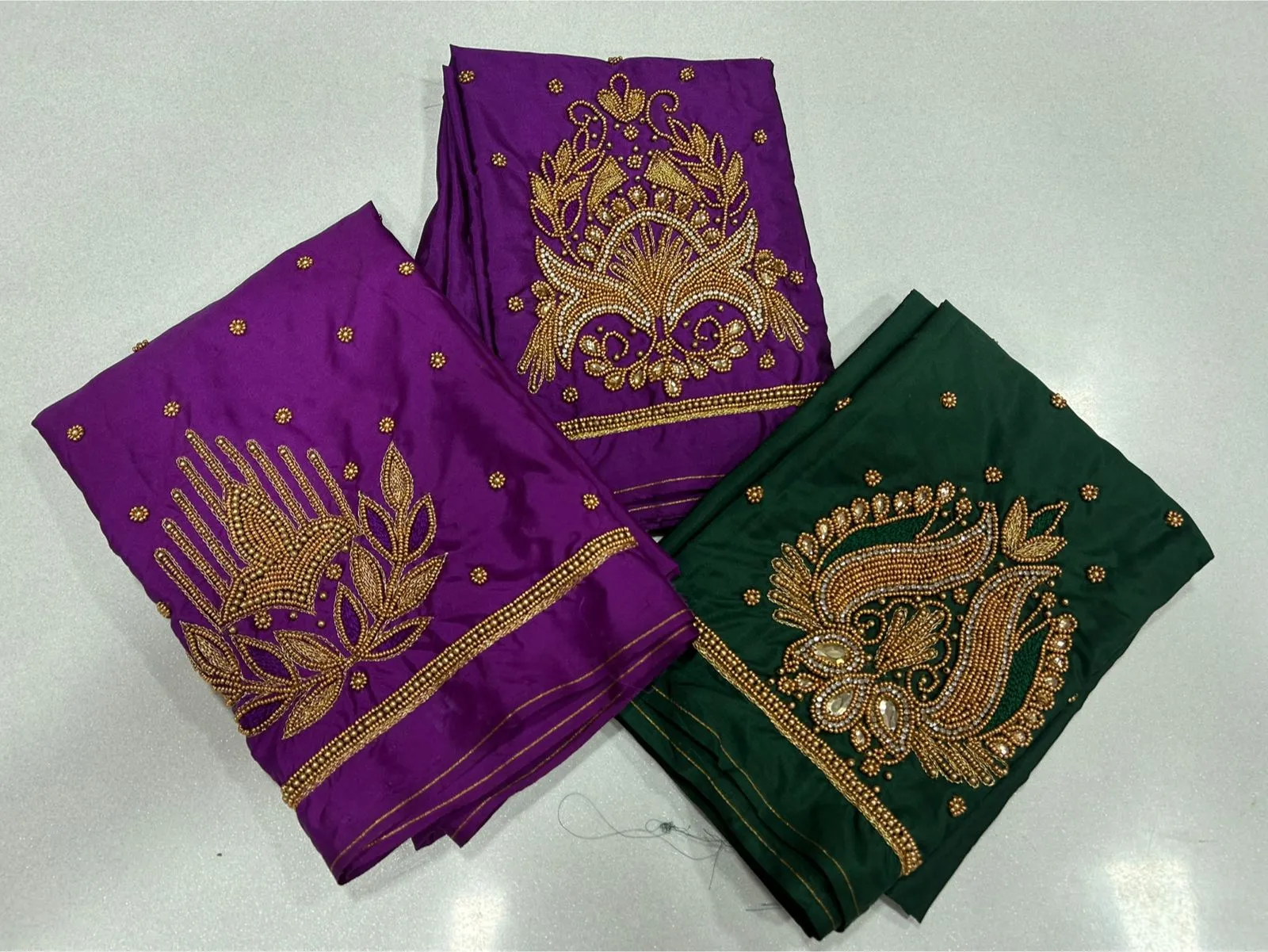 Trendy Purple Aari Blouse Budget-Friendly Elegance for Weddings & Events