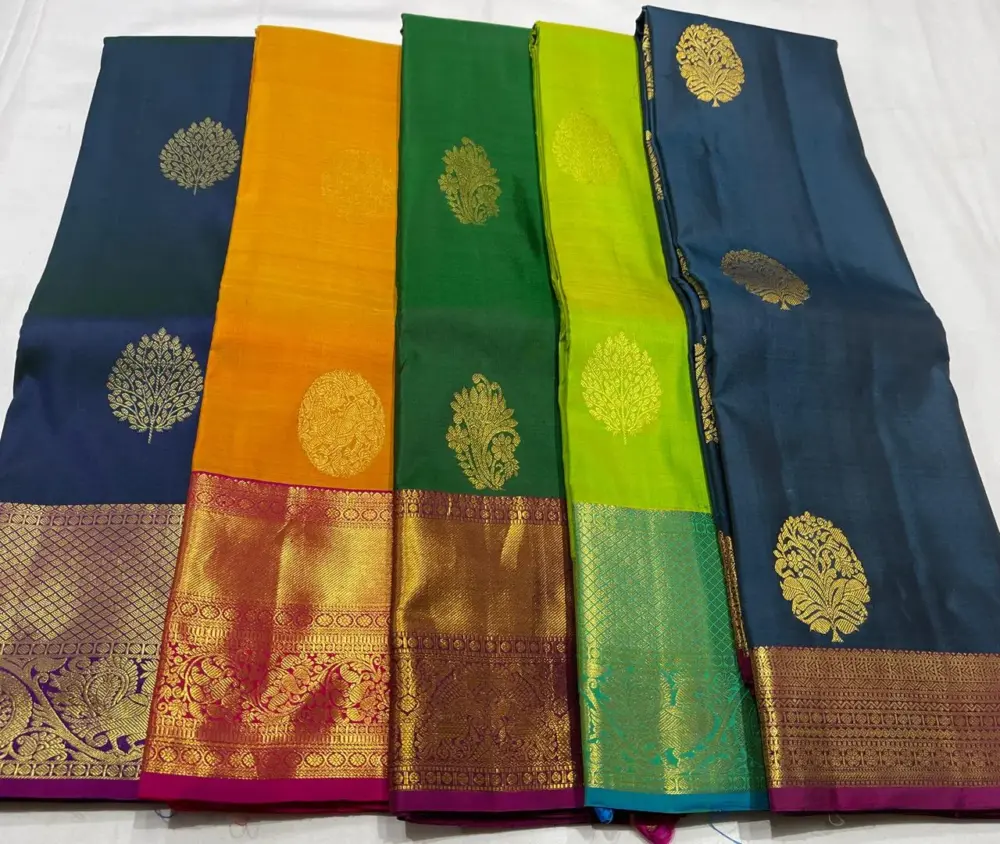 Authentic 100% Pure Kanchipuram Handloom Silk Saree 1G++ Pure Zari Silk Mark Certified Luxury Wedding Edition