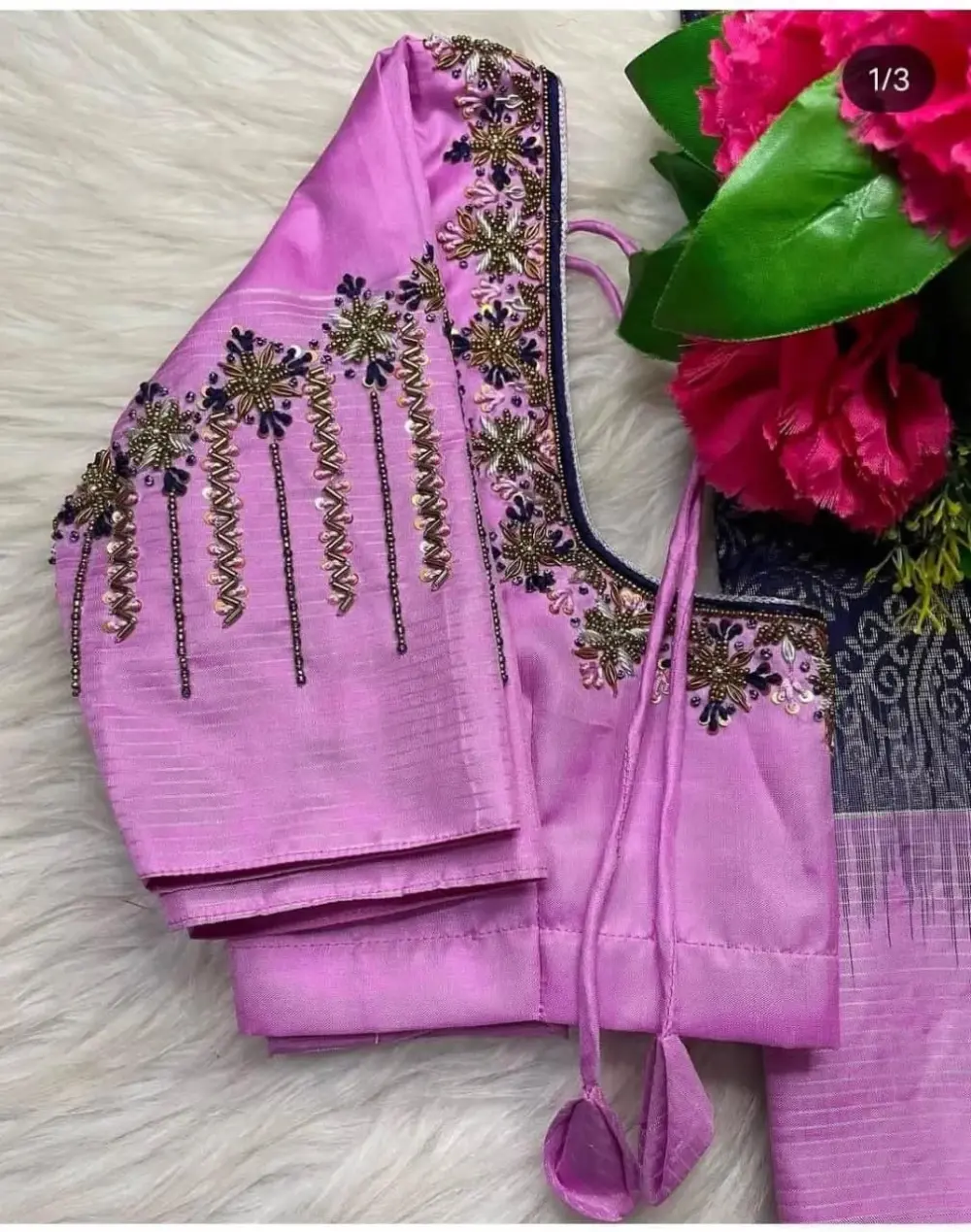 Baby Pink Bridal Maggam Work Blouse Premium Wedding Design at Best Price Custom Sizes Available