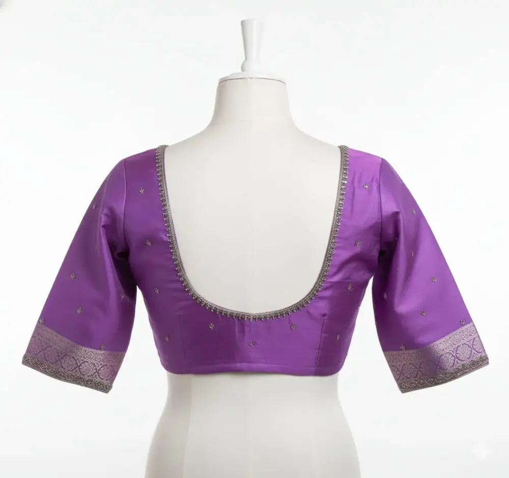 Buy Lavender Maggam Work Blouse Online Designer Quality at Low Price