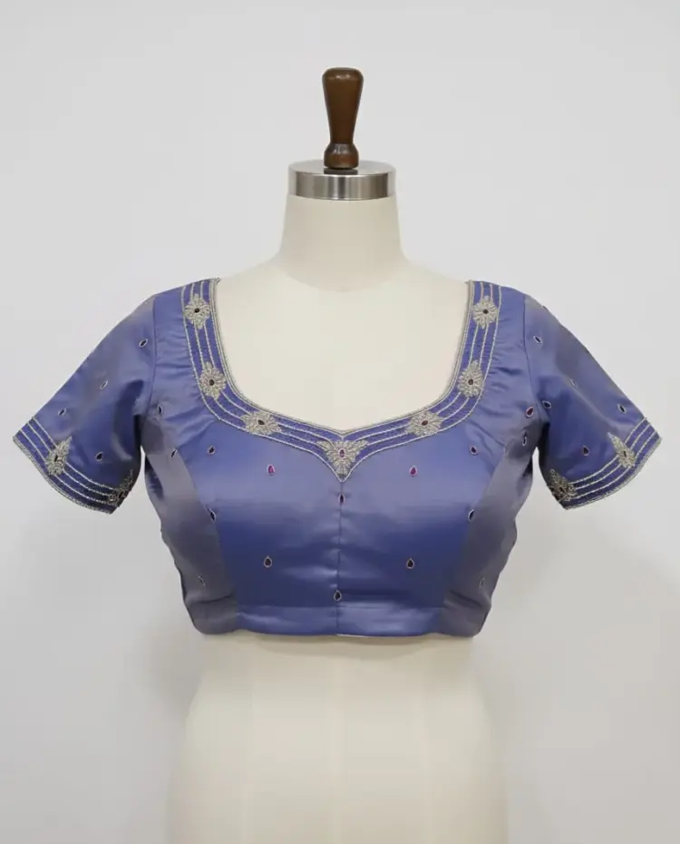 Chic Lavender Maggam Blouse for Weddings & Parties Budget & Customizable