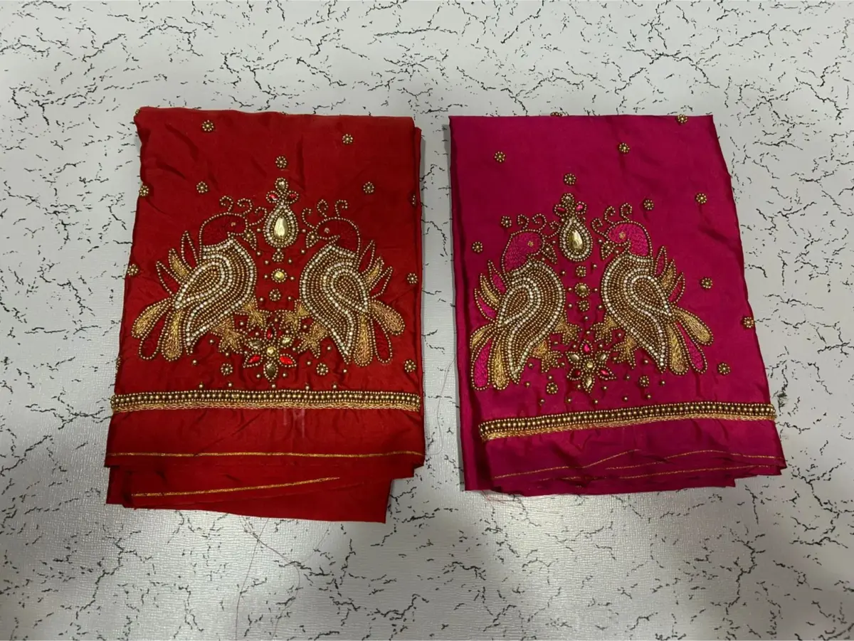 Exquisite Double Peacock Beads Blouse Affordable Maggam Work in Your Perfect Fit