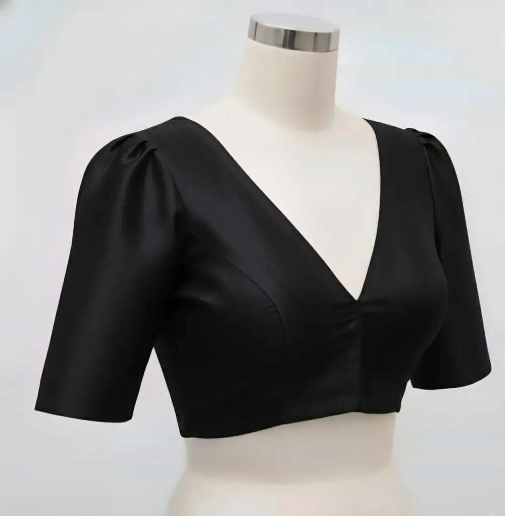 Exquisite Gold Fancy Ready-to-Wear Blouse Custom Sizes Budget-Friendly Elegance