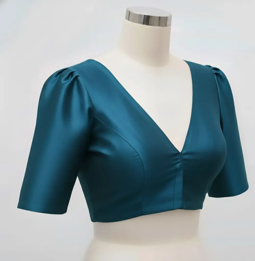 Exquisite Gold Fancy Ready-to-Wear Blouse Custom Sizes Budget-Friendly Elegance