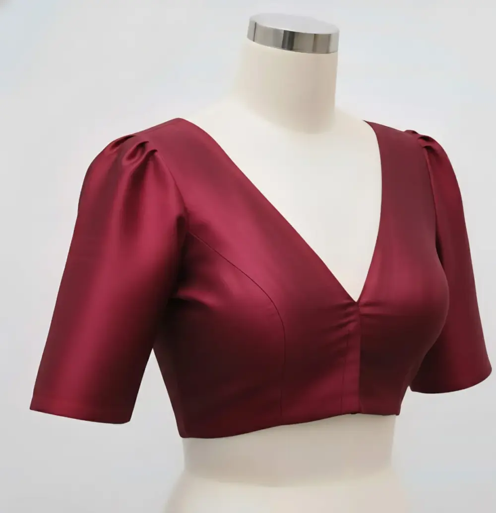 Exquisite Gold Fancy Ready-to-Wear Blouse Custom Sizes Budget-Friendly Elegance