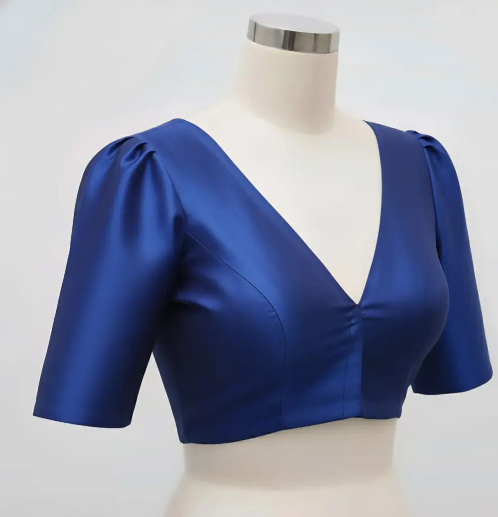 Exquisite Gold Fancy Ready-to-Wear Blouse Custom Sizes Budget-Friendly Elegance