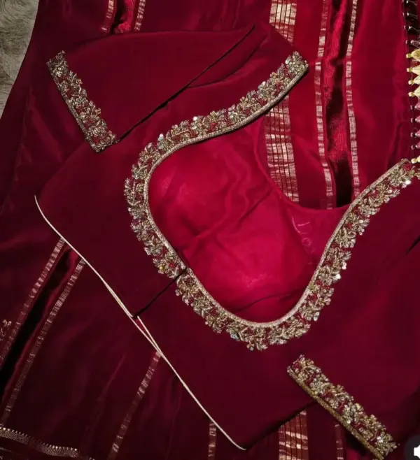Exquisite Red Madunala Maggam Work Blouse Affordable Luxury in Custom Sizes