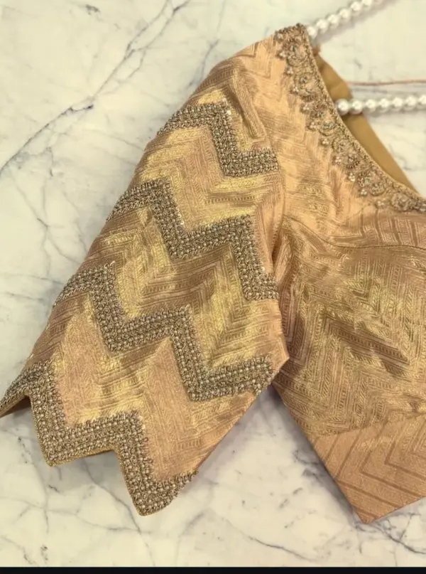 Grand Gold Wedding Maggam Work Layer Blouse Tailored Custom Fit at Best Offer Price