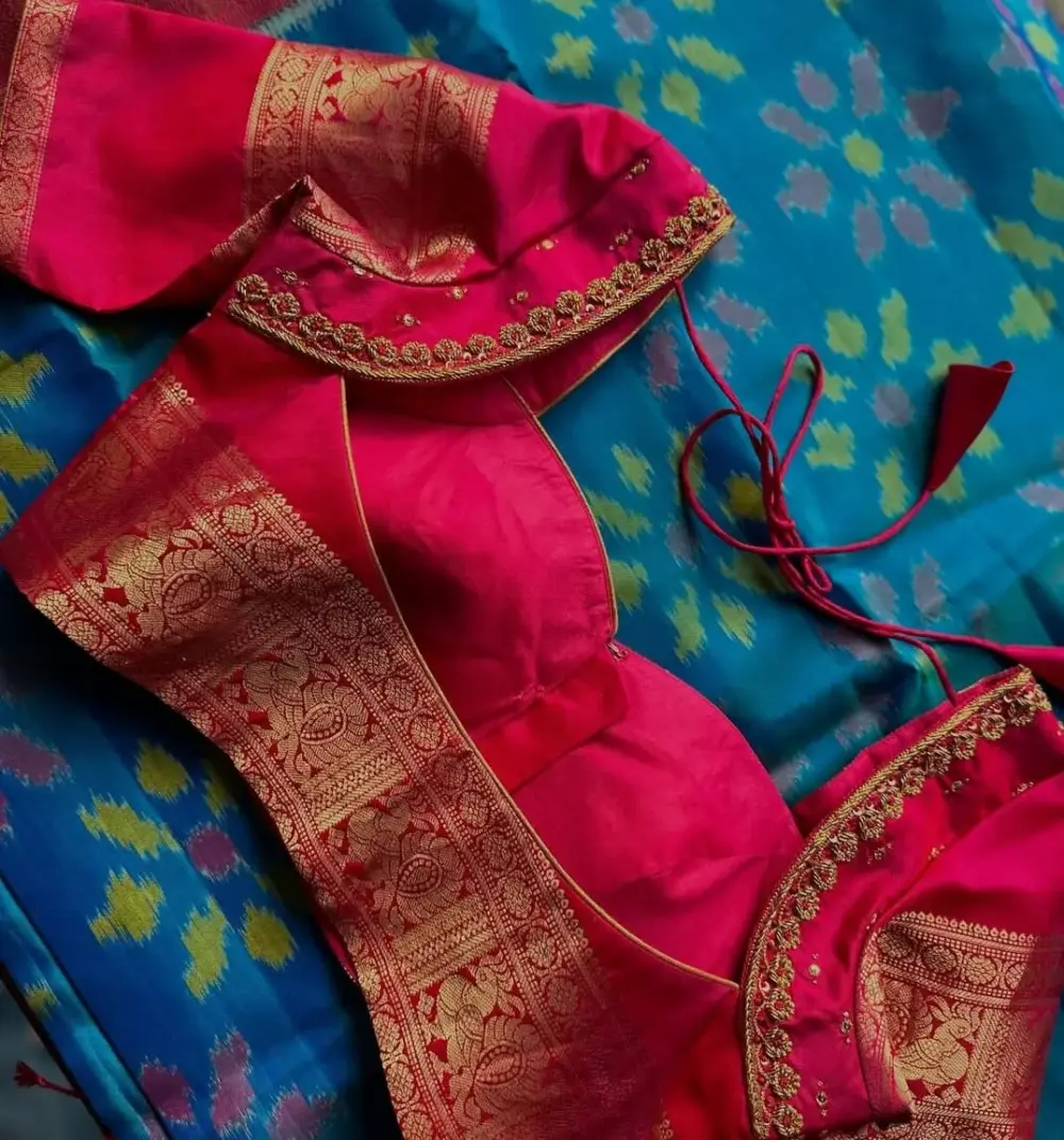 Latest Pink Zardosi Maggam Work Blouse for Weddings Perfect Fit Unbeatable Price!