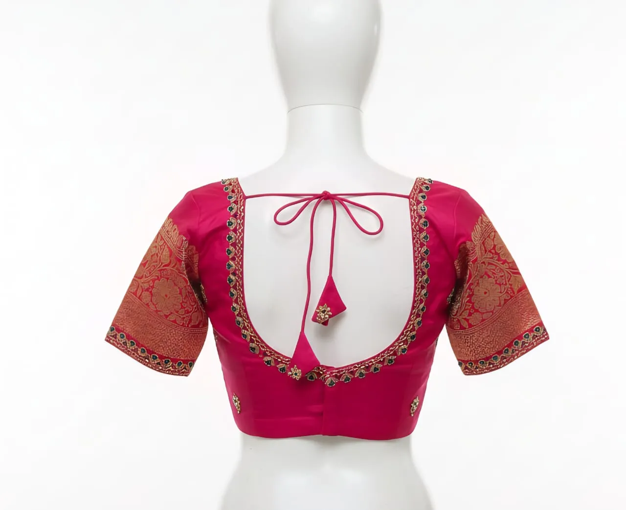 Premium Pink Cutwork Maggam Blouse Stylish Design Affordable Elegance