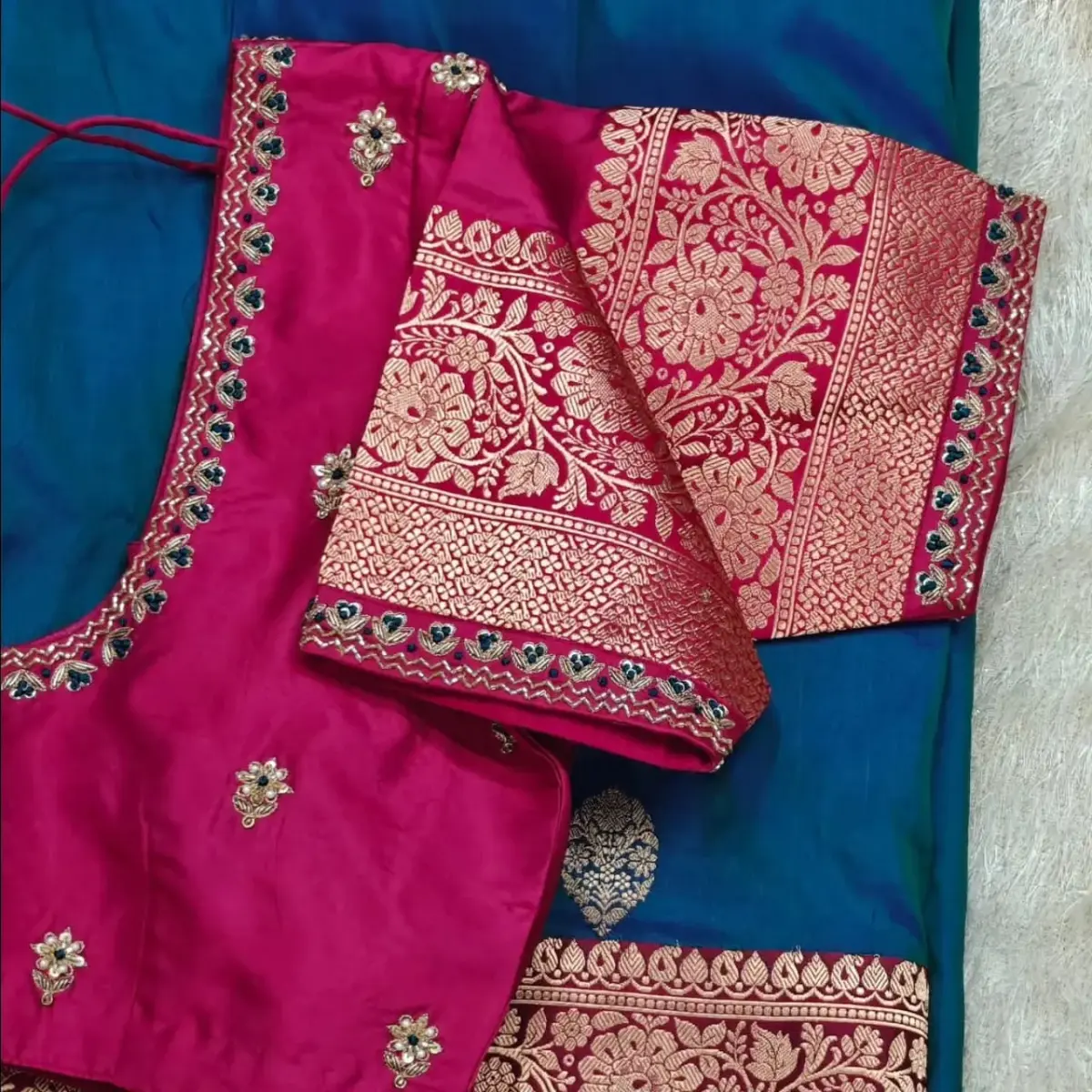 Premium Pink Cutwork Maggam Blouse Stylish Design Affordable Elegance