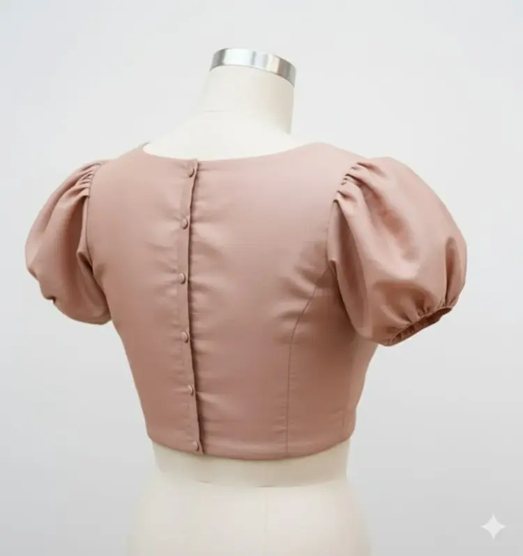 Stunning Gold Fancy Ready-to-Wear Blouse Custom Sizes Budget-Friendly Elegance