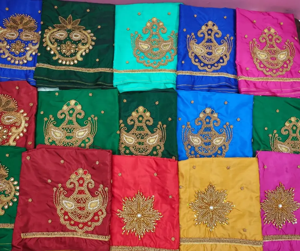 Trending Gold Party Blouse Latest Aari Work Design Tailored for You