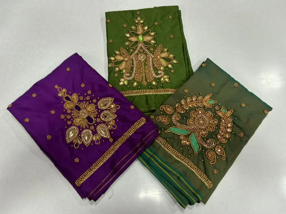 Trendy Pink Minimal Aari Work Blouse at Best Price Custom Fit Available