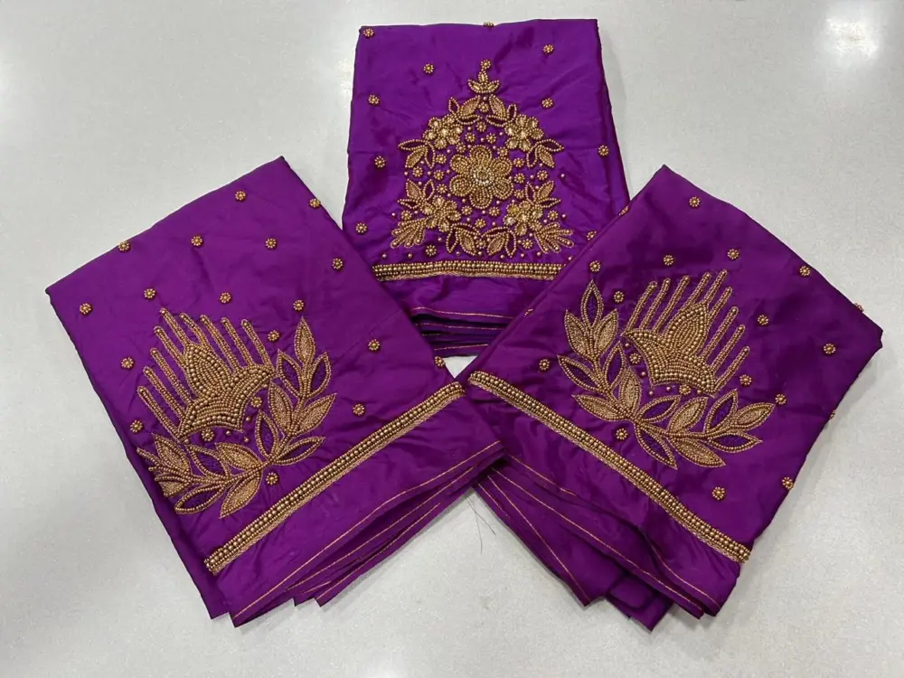 Trendy Pink Minimal Aari Work Blouse at Best Price Custom Fit Available