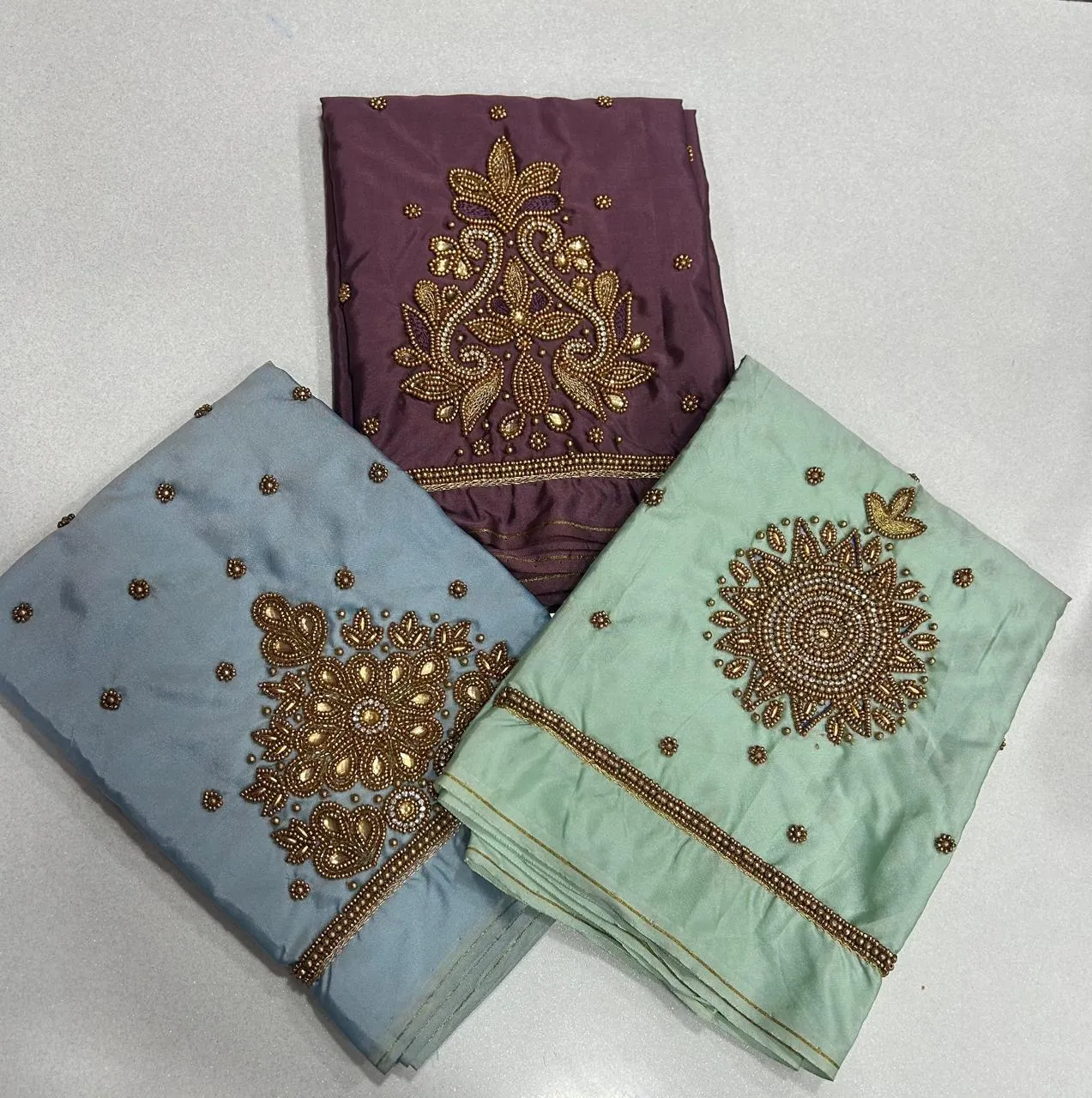 Elegant Coffee Brown Aari Work Blouse  Custom Sizes Budget-Friendly Luxury