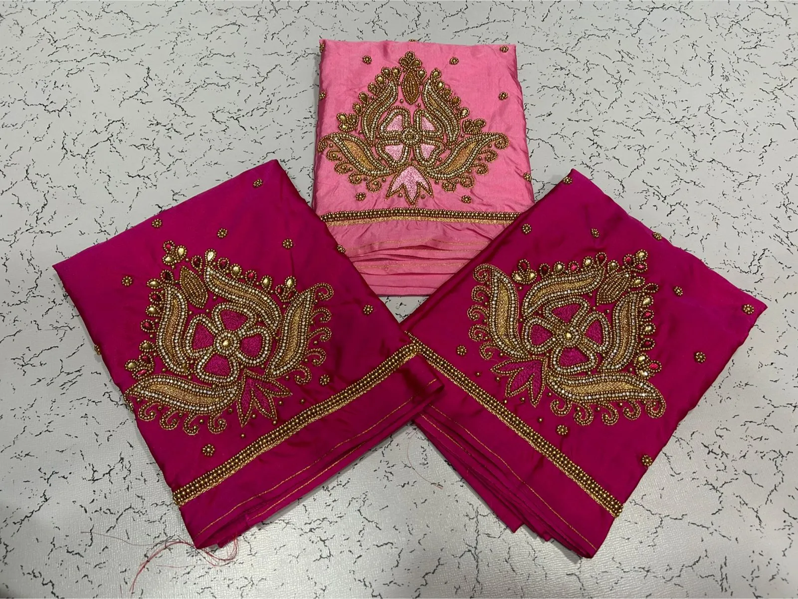 Mejantha Pink Maggam Work Blouse Under Budget  Stylish Buti Design for Daily Wear