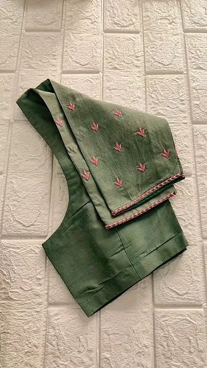 Mint Green Maggam Work Classic  Simple Design Premium LookLow Budget
