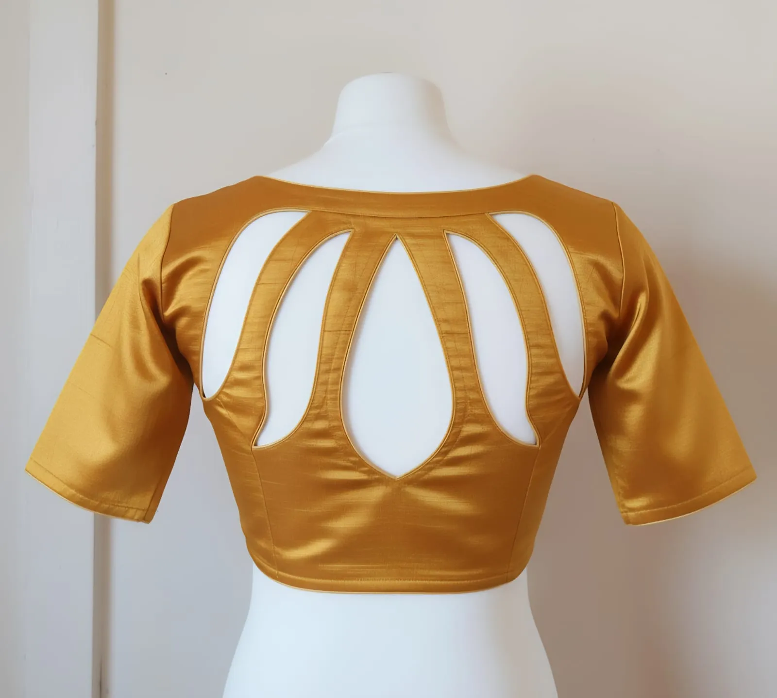 Premium Lotus BackNeck Designer Blouse Ready-to-Wear Elegance - Image 5