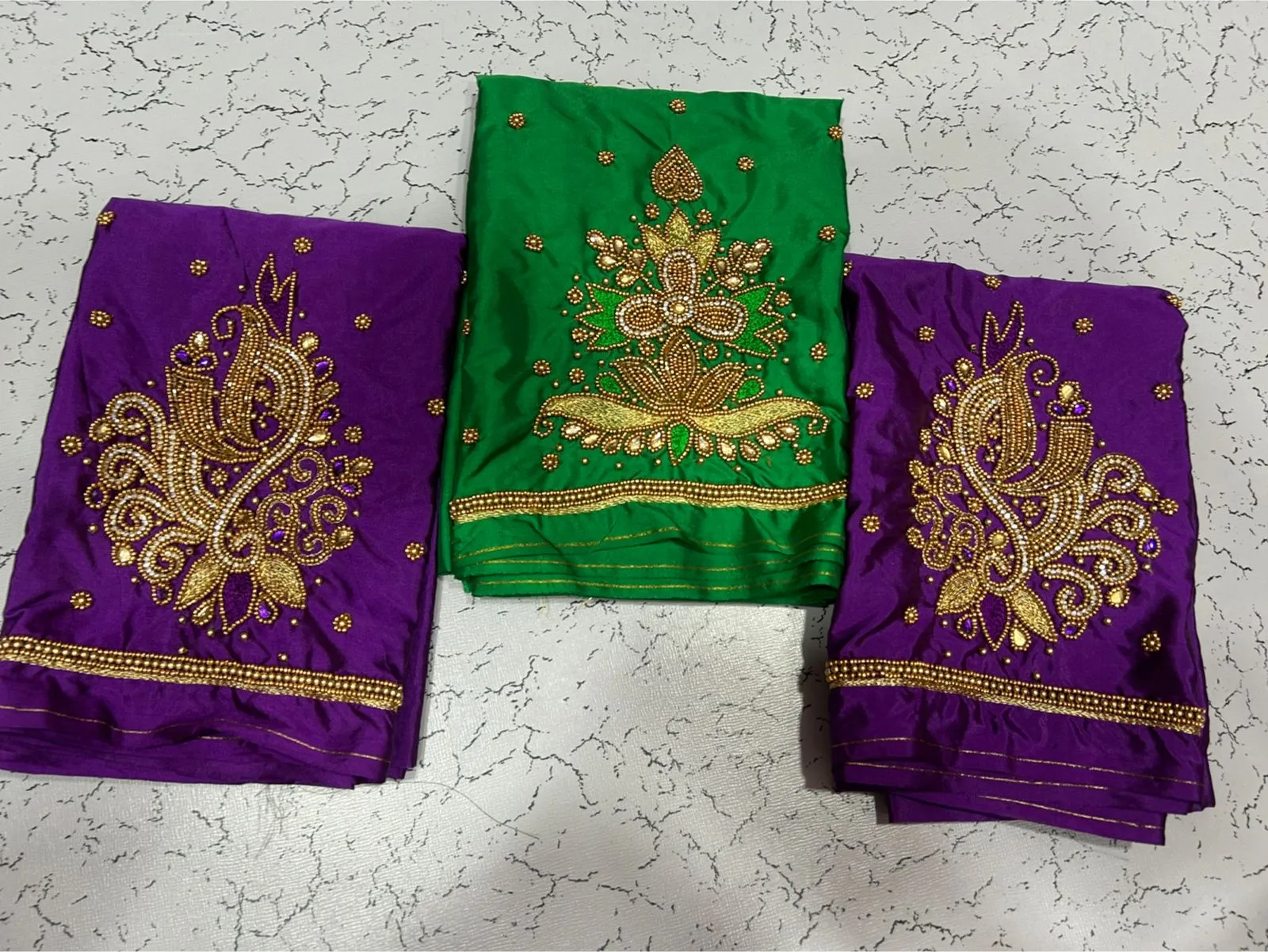 Purple Flower Maggam Work Blouse BudgetFriendly Simple Design with Premium Appeal