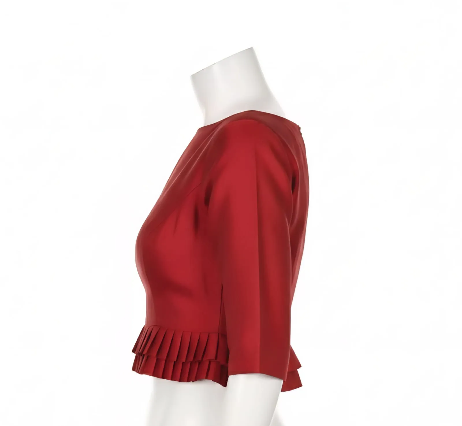StatementMaking Designer High Neck Blouse with Frills | ReadytoWear Perfection - Image 7