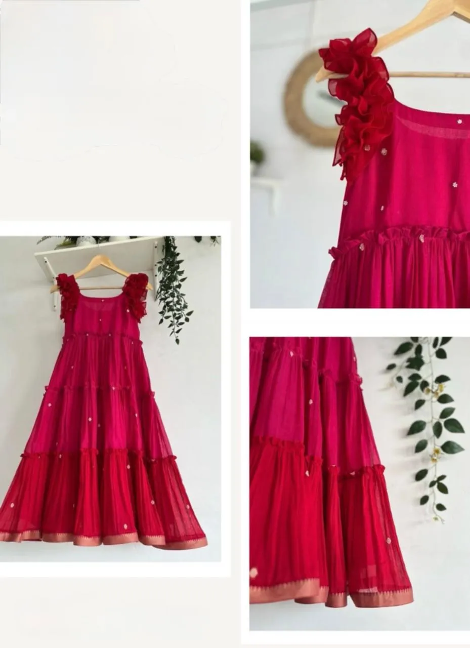 Exclusive Maheshwari Silk Cotton Frocks PocketFriendly Fashion for Every Occasion