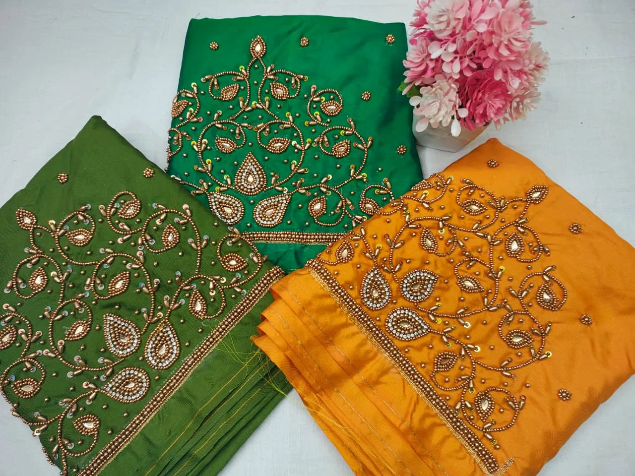 Green Color Mango Design Maggam Blouse  CostEffective Trendy  Perfect for Every Occasion