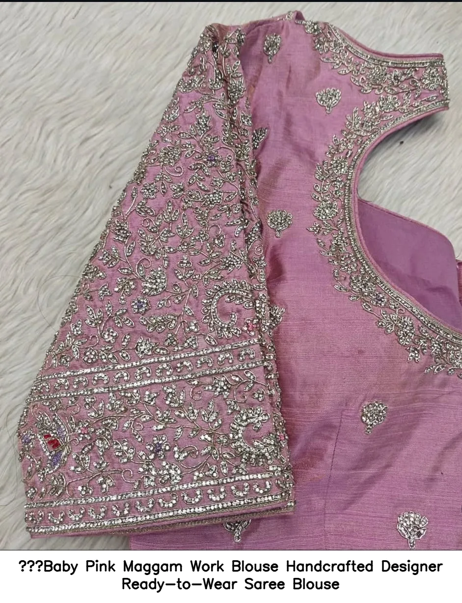 Bridal Maggam work designer blouse for silk sarees