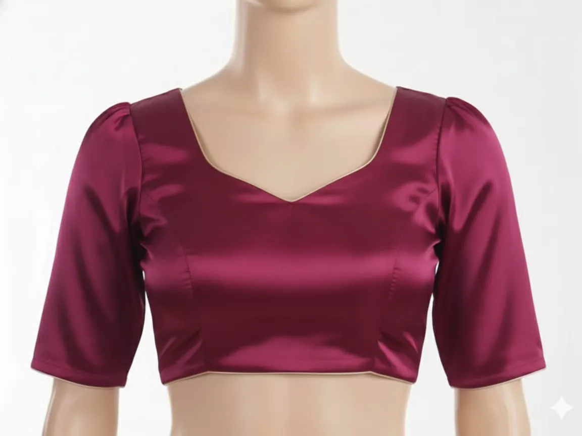 Buy Mejantha Pink High Neck Ready Made Saree Blouse  Elegant  Trend Forward